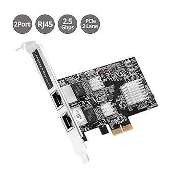 1Port 4Speed 5GBase-T EtherNetネットワークカード ST2GPEX 1ポートPCIeネットワークカード 2.5Gbps 2.5GBASE-T対応